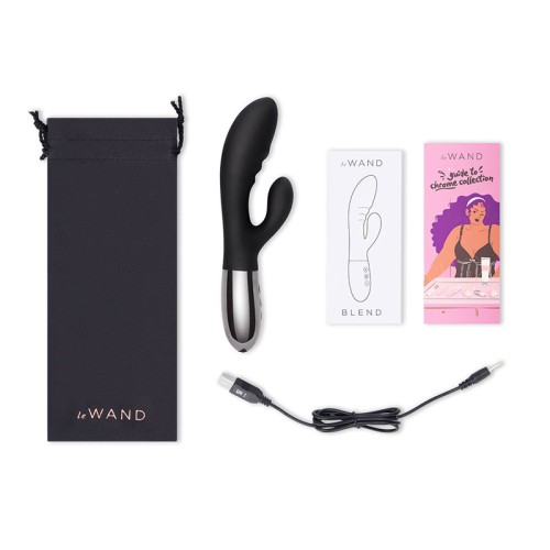 Le Wand Blend Rechargeable Rabbit Vibrator Black - Ultimate Pleasure