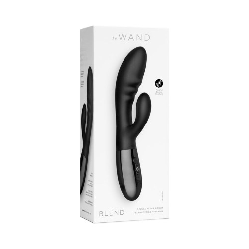 Le Wand Blend Rechargeable Rabbit Vibrator Black - Ultimate Pleasure