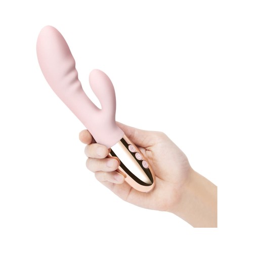 Le Wand Blend Vibrador de Silicona con Doble Motor Rosa Oro