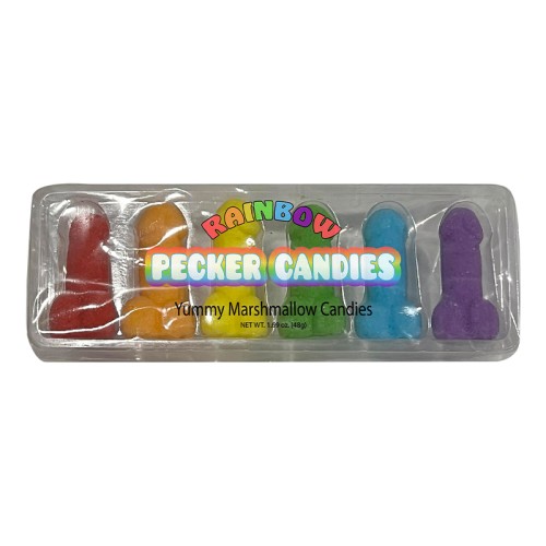 Rainbow Penis Marshmallow Candies - Fun Flavors