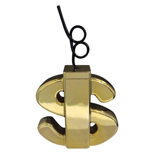 Shiny Gold Dollar Sign Cup for Parties