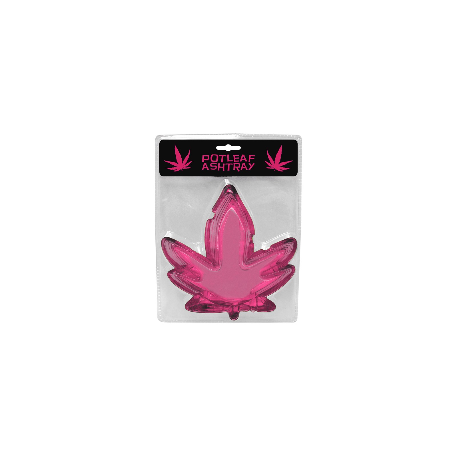 Colorful Pot Leaf Pink Ashtray