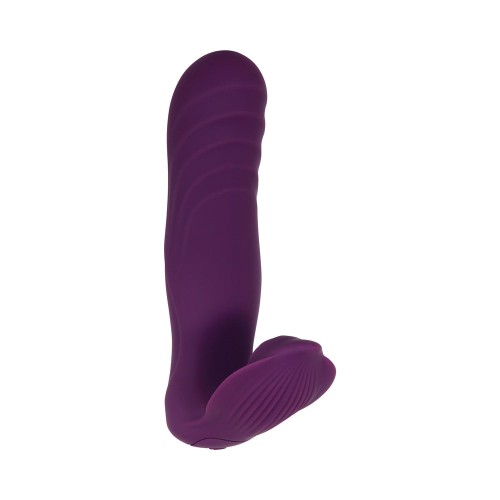 Gender X Velvet Hammer Rechargeable Remote-Controlled Thumping Thrusting Dual Stimulator Purple