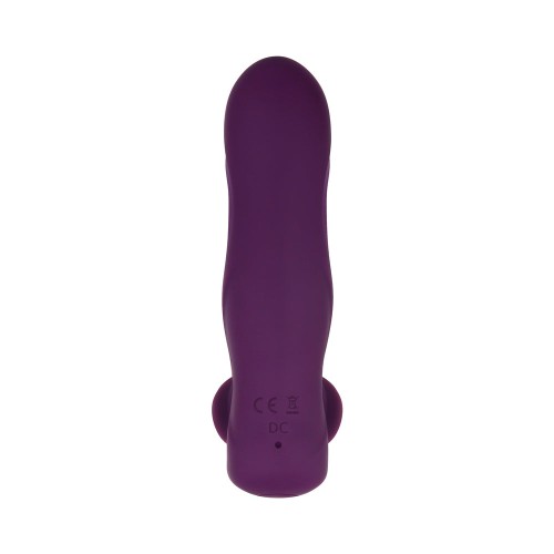 Gender X Velvet Hammer Rechargeable Remote-Controlled Thumping Thrusting Dual Stimulator Purple