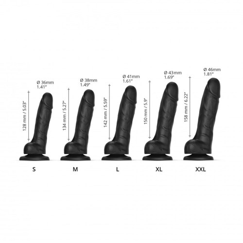 Dildo XL de Silicona Dual-Density Sliding Skin