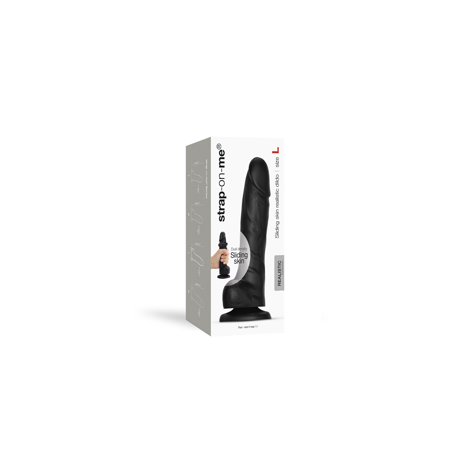 Strap-On-Me Realistic Sliding Skin Dual-Density Dildo