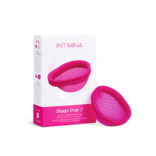 Copa Menstrual Ziggy Cup 2 Flat-Fit Tamaño B para Comodidad