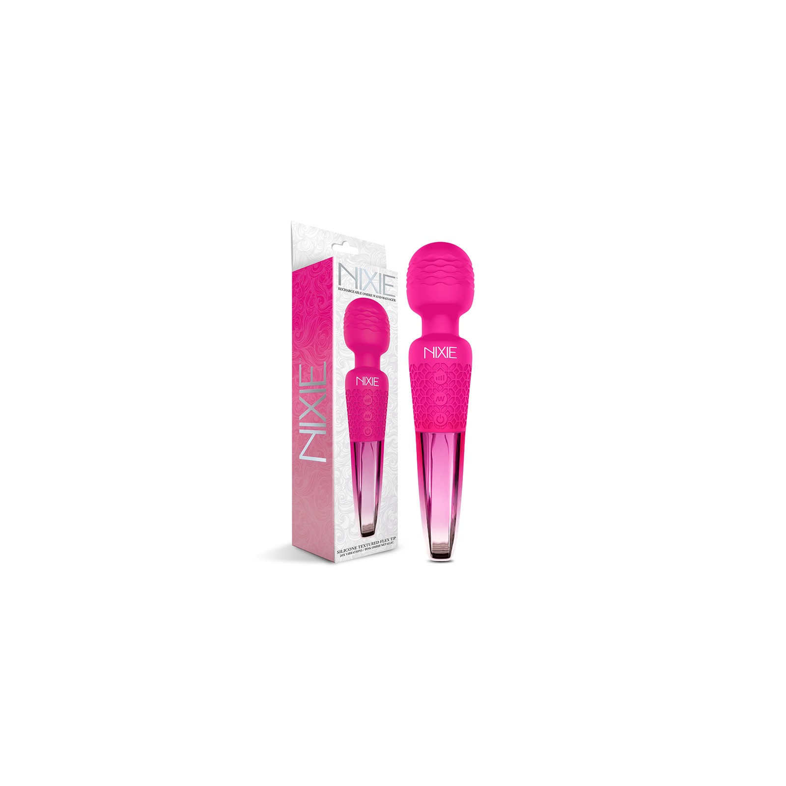 Nixie Pink Ombre Wand Massager