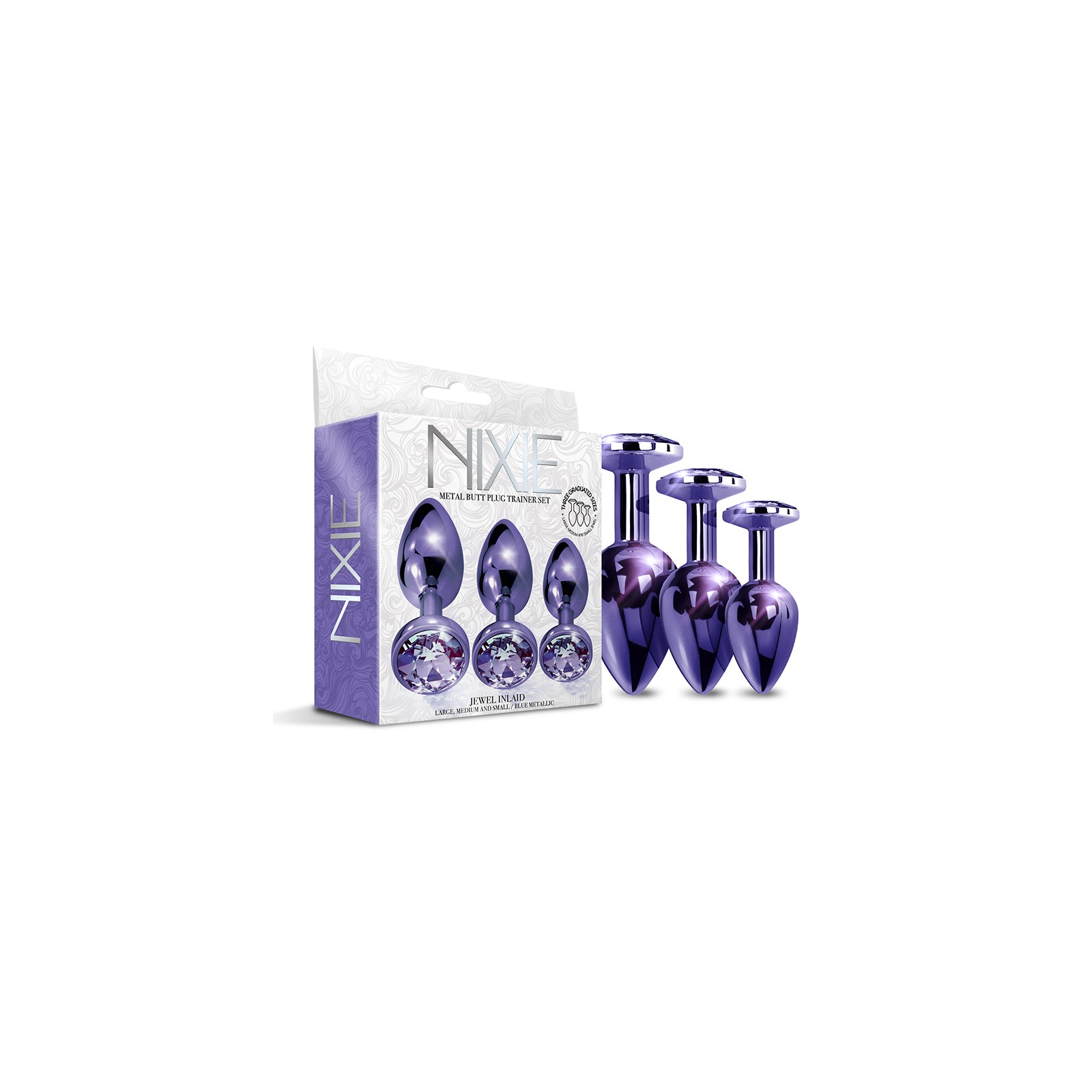 Nixie Set de Plug Anal Metálico Entrenador 3 Piezas