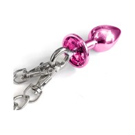 Nixie Metal Butt Plug & Furry Handcuff Set - Playful Bondage Accessory