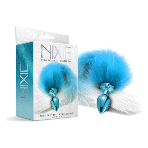 Nixie Metal Butt Plug With Ombre Tail