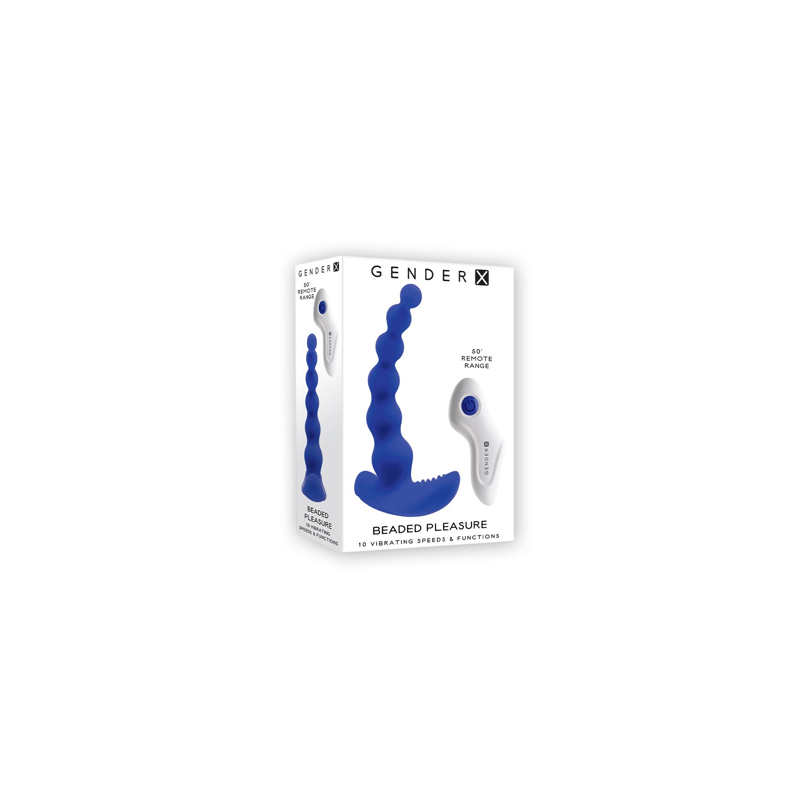 Vibrador Gender X Beaded Placer con Control Remoto Azul