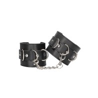 Ouch! Adjustable Bonded Leather Cuffs - Versatile and Secure