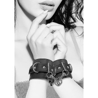 Ouch! Adjustable Bonded Leather Cuffs - Versatile and Secure