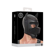 Ouch Puppy Play Neoprene Puppy Hood Black