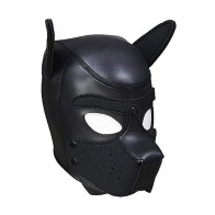 Ouch Puppy Play Neoprene Puppy Hood Black