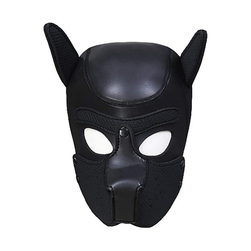 Ouch Puppy Play Neoprene Puppy Hood Black