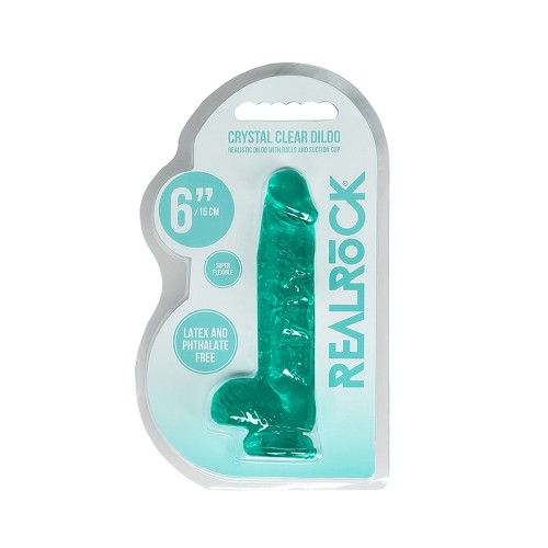 Dildo RealRock Crystal Clear de 6 Pulgadas para el Placer Auténtico