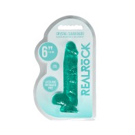 RealRock Crystal Clear 6 in. Dildo for Authentic Pleasure