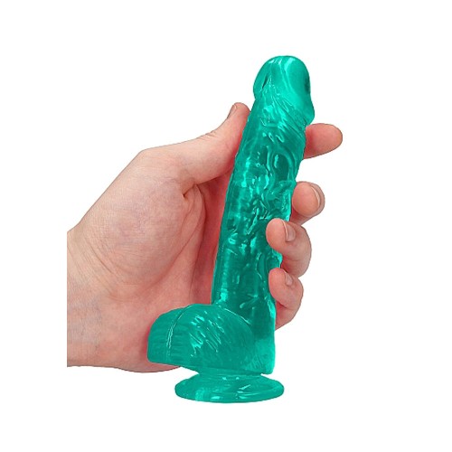 Dildo RealRock Crystal Clear de 6 Pulgadas para el Placer Auténtico