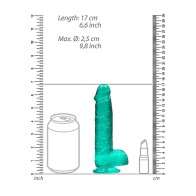 Dildo RealRock Crystal Clear de 6 Pulgadas para el Placer Auténtico