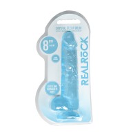 RealRock Crystal Clear Realistic Dildo with Balls and Suction Cup