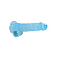 RealRock Crystal Clear Realistic Dildo with Balls and Suction Cup