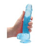 RealRock Crystal Clear Realistic Dildo with Balls and Suction Cup