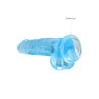 RealRock Crystal Clear Realistic Dildo with Balls and Suction Cup