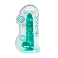 RealRock 8in Dildo with Balls and Suction Cup