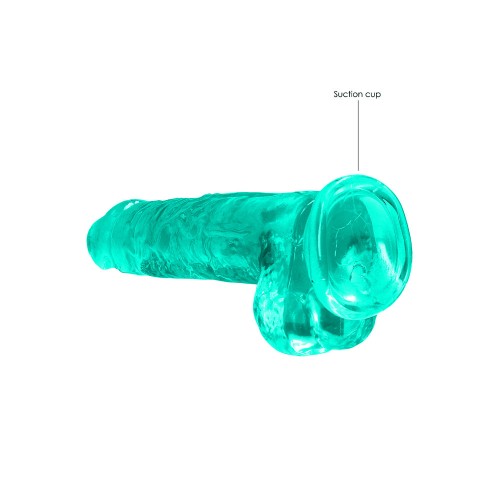 RealRock 8in Dildo with Balls and Suction Cup