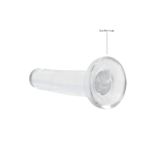 RealRock Crystal Clear Non-Realistic 5 in Dildo with Suction Cup