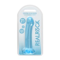 Dildo Transparente RealRock de 7 Pulgadas con Ventosa