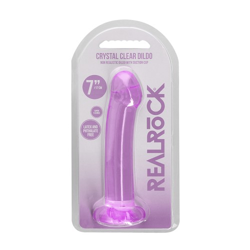 RealRock Crystal Clear 7 in. Dildo with Suction Cup