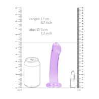 Dildo RealRock Crystal Clear de 7 in. con Ventosa