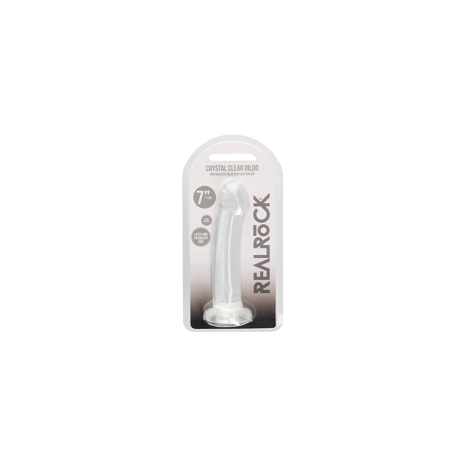 Dildo RealRock Crystal Clear para Sensaciones Exquisitas