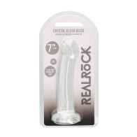 Dildo RealRock Crystal Clear para Sensaciones Exquisitas