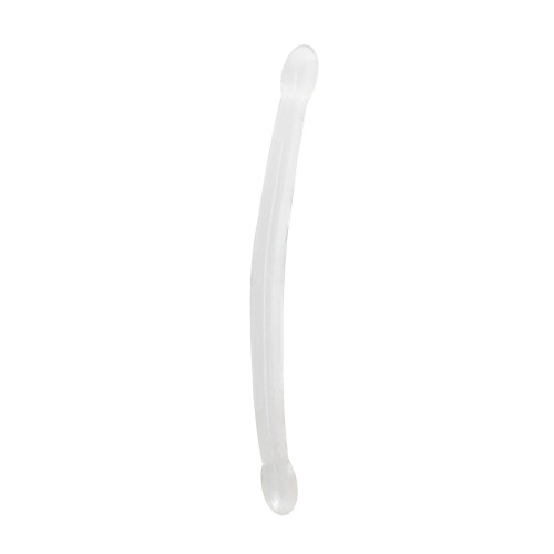 RealRock Crystal Clear 17 in. Double Dildo