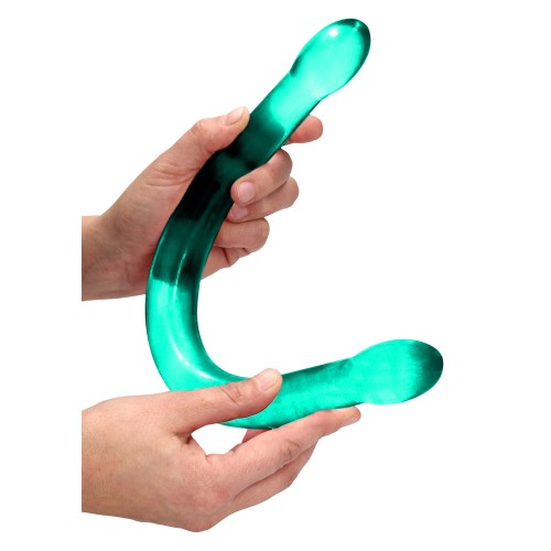 Dildo Doble Transparente RealRock de 17 Pulgadas Turquesa