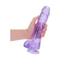 Dildo Transparente de 10 Pulgadas para Satisfacción Realista