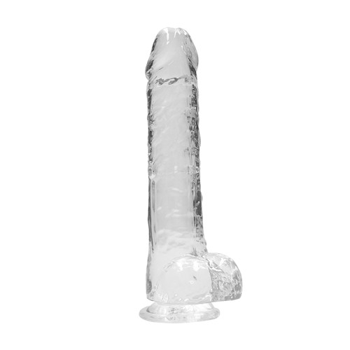 Dildo RealRock Crystal Clear de 10 in.