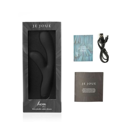 Vibrador Conejito Flexible Je Joue Hera Flex Recargable Negro