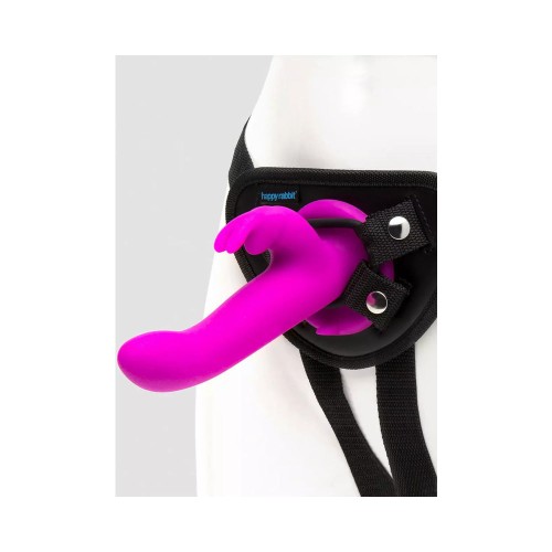 Happy Rabbit Silicone Strap-On Kit with Vibrator