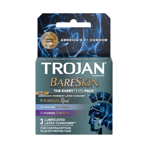 Trojan Bareskin EveryThin Condoms 3-Pack