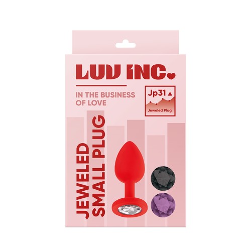 Plug Anal Pequeño de Silicona con Joyas Luv Inc para Principiantes