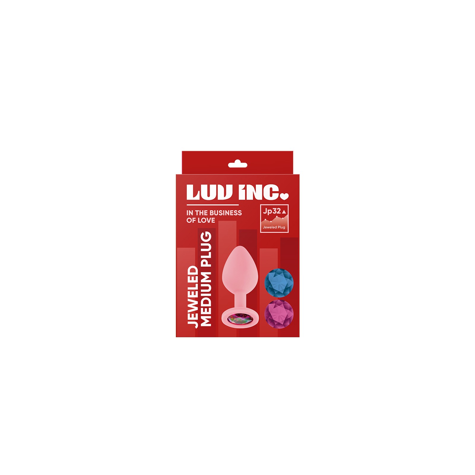 Plug Mediano Jeweled JP32 de Luv Inc