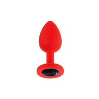 Luv Inc Jp33 Jeweled Large Plug Silicone