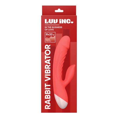 Luv Inc RV20 Rechargeable Rabbit Vibrator in Coral