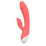 Luv Inc RV20 Rechargeable Rabbit Vibrator in Coral