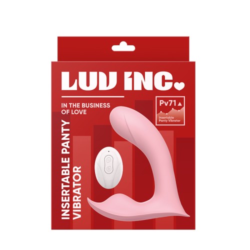 Vibrador Insertable para Panty Luv Inc Pv71 para Placer de Punto G